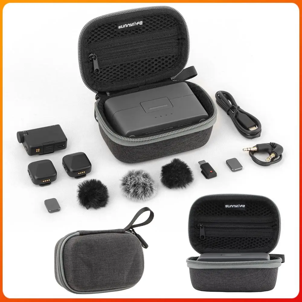 

Сумка для хранения, защитный чехол, портативный защитный футляр для беспроводного микрофона, чехол для переноски для DJI Mic Mini, аксессуары