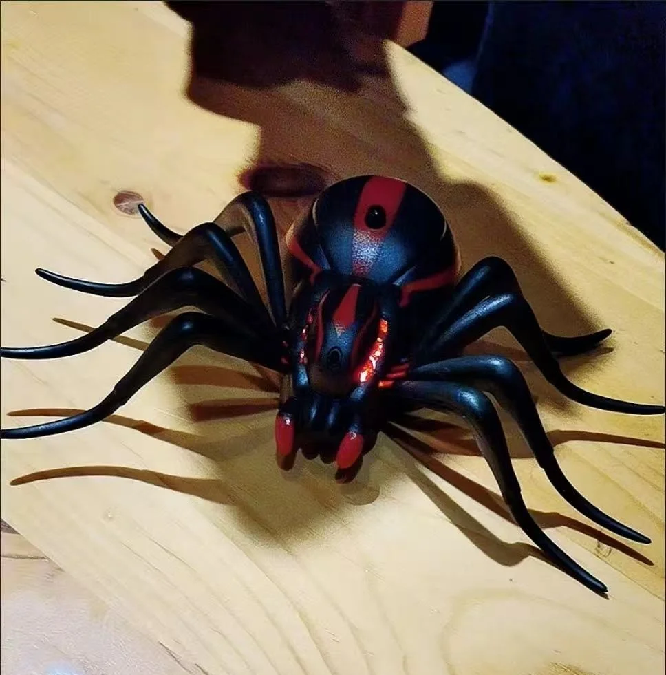 

Joke toy Remote control animal LED light RC insects Ant Cockroach Spider electronic pet robot model Prank toy Trick toys gift