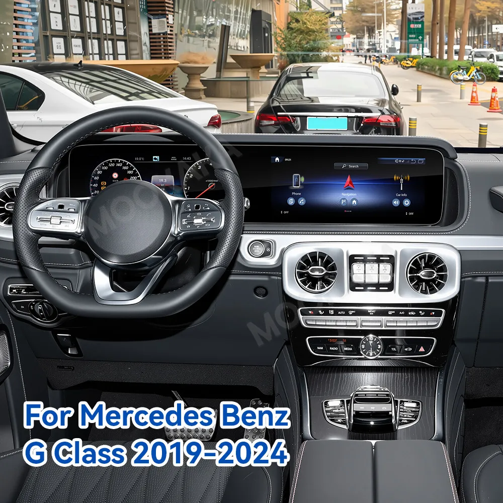 24.6 Inch Qualcomm Car Multimedia Player Android For Mercedes Benz G S E GLS 2016~2024 Car Radio Stereo GPS CarPlay Head Unit