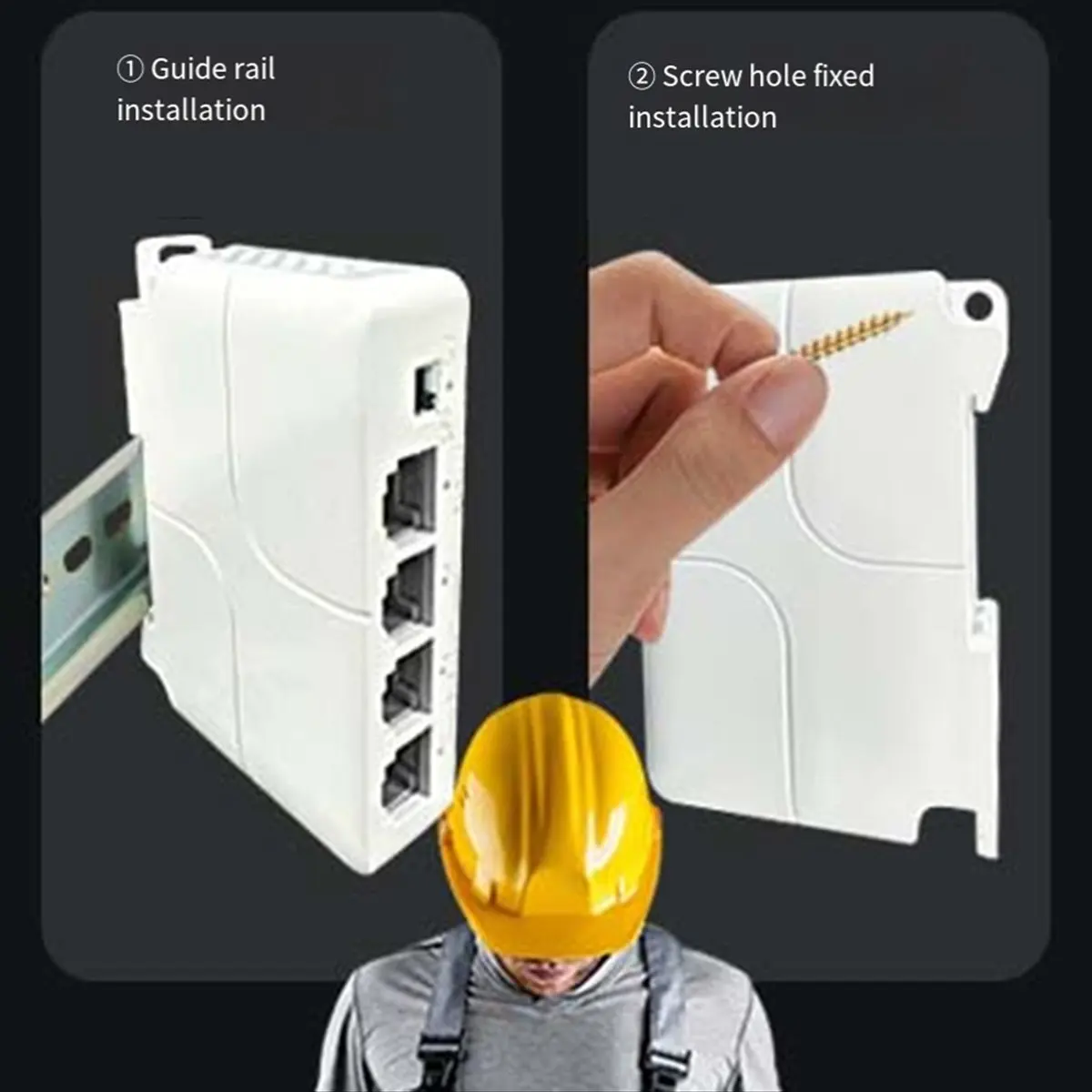 T28C 4Pcs 4 Ports 1 to 3 Port PoE Extender Passive Cascadable IEEE802.3Af 100Mbs for IP Transmission Repeater Switch NVR IP