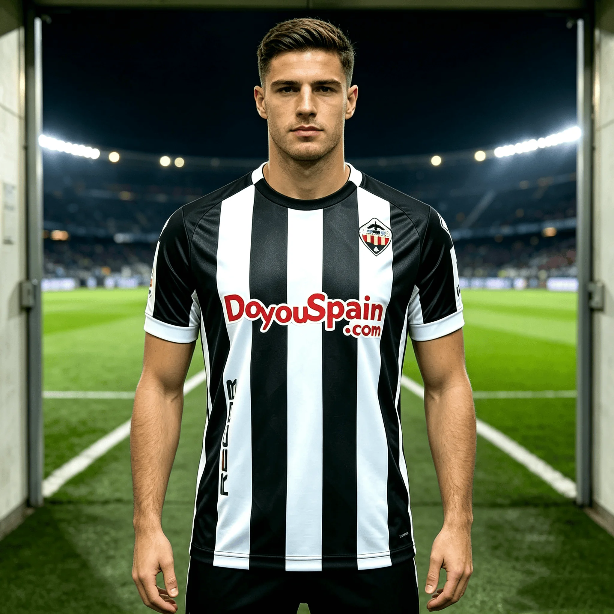 2026-27 Sommer Neue Castellón Fußballuniform Bedrucktes Rundhals-Trikot für Herren Modische Sportbekleidung Fußballtrikot – Detail 3