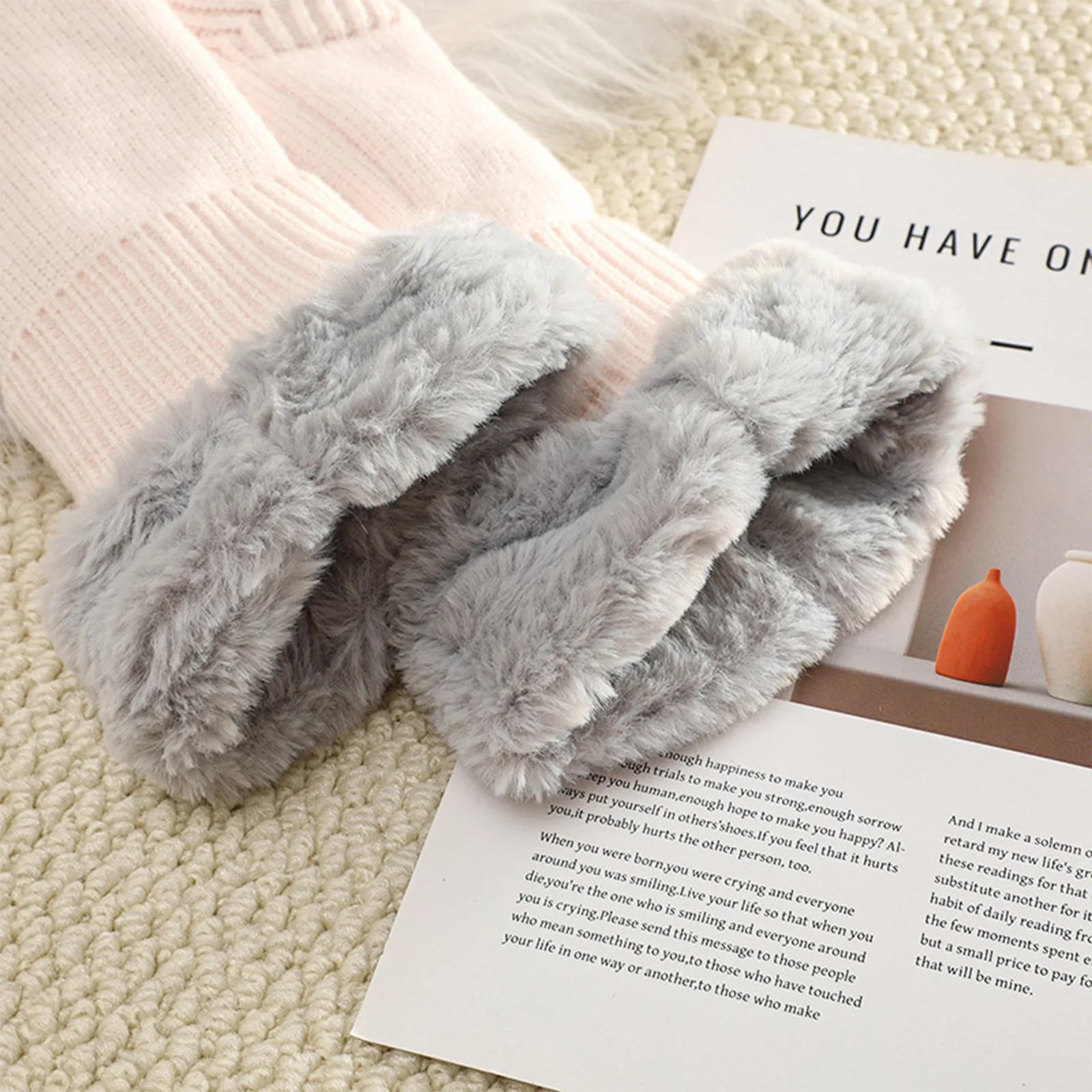 عيد الميلاد جوارب يمكن السير بها على الأرض النساء الشتاء صوف مبطن جوارب قطنية الحبس السجاد الجوارب النوم المنزل الجوارب الثلوج نافيداد #2