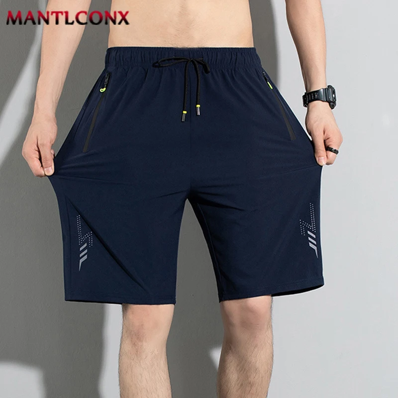Quick Dry Shorts with Zipper Pockets Summer Running Men's Shorts Gym Training Workout Fitness Hiking Shorts Men Fashion Bottom