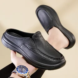 Nuovi sandali di moda pantofole di alta qualità sandali da spiaggia con suola morbida da uomo Slip On Driving Shoes scarpe da cuoco scarpe EVA traspiranti