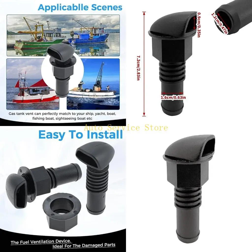 462A 5/8 Inch Anti Backflow Boat Vent Outlet Waterproof for Marine & Camping Use