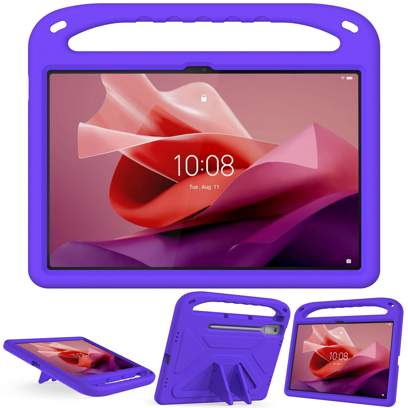 EVA Stand Case For Lenovo Tab P12 12.7 inch TB-370 TB-371 Shockproof Cover With Hand Holder