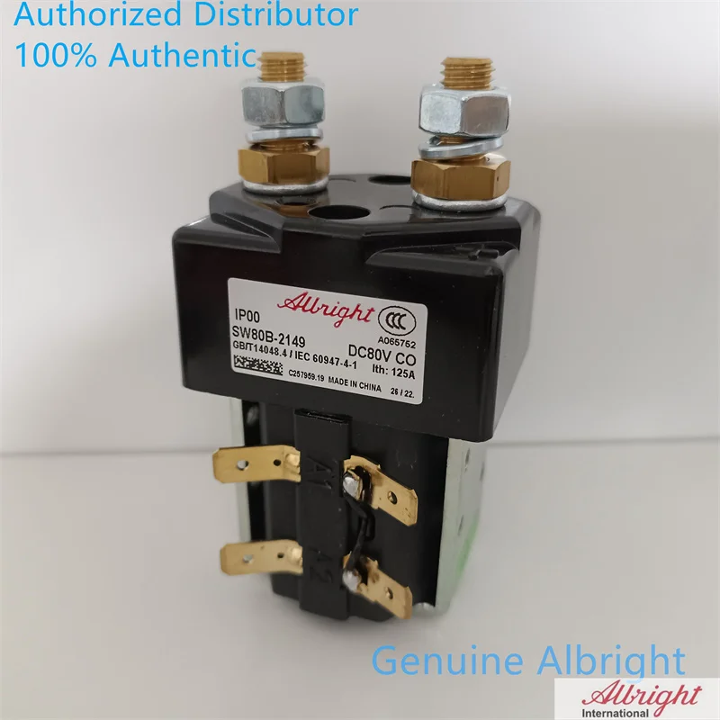 Originele Albright SW80 Contactor 24V 48V 80 V SW80-65 SW80B-156 SW80B-2149 SW80-1919L Bt 248310 24 48 80 Volt solenoid Relais