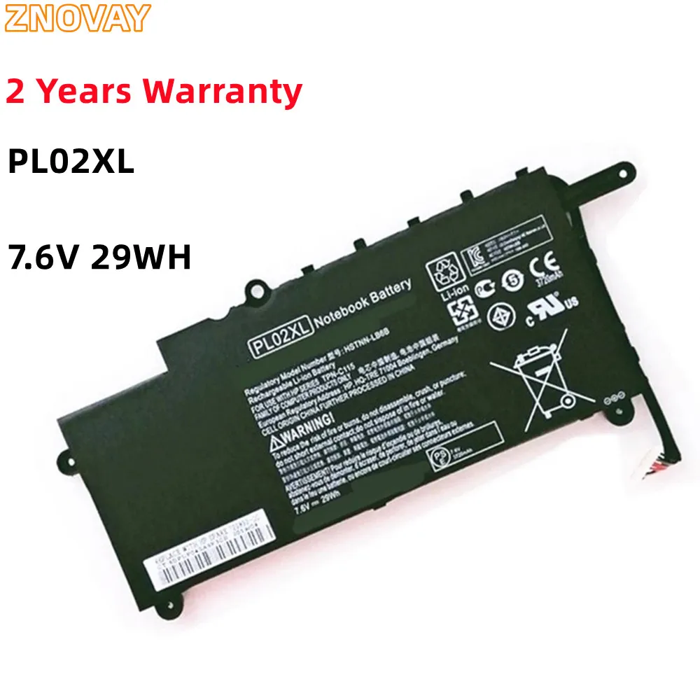 

ZNOVAY 29WH PL02XL Battery for HP Pavilion 11 X360 11-n010dx 11-n000snx 11-N014TU 11-N030TU 751681-421 HSTNN-LB6B HSTNN-DB6B