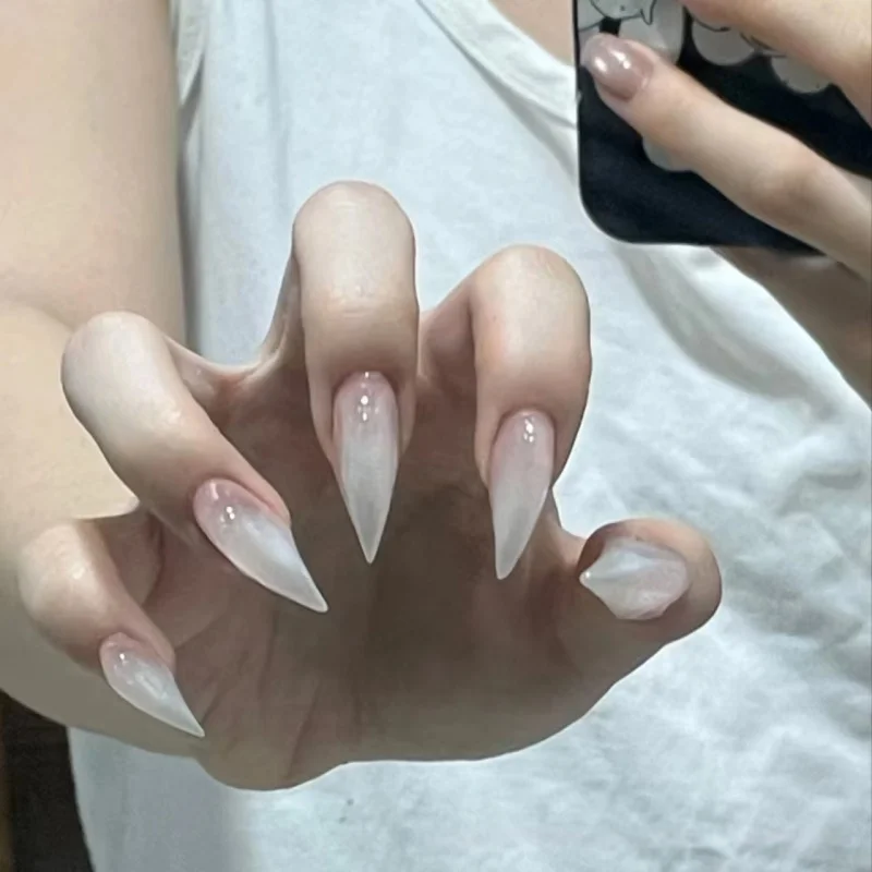 

2025 New Pure Hand Solid Color Cat Claw Wearing Armor Explosive Finished Nail Art Wholesale Eagle Claw Cat Claw Beast Armor