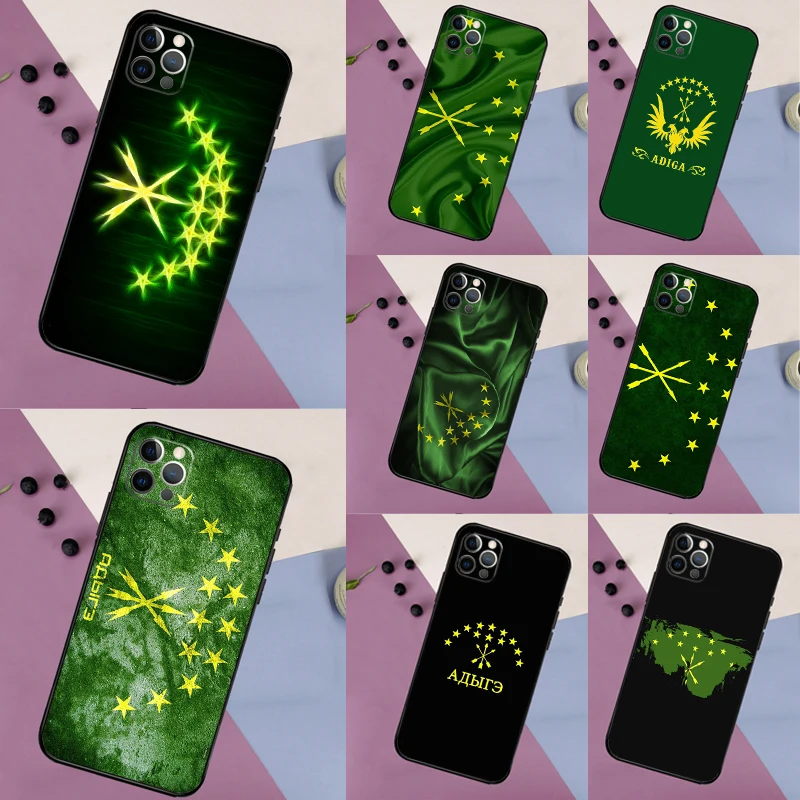Adygea Circassian Flag Case For Samsung Galaxy S26 S25 S24 S23 S22 S21 S20 Ultra S10 Plus S21 FE S25 FE Back Cover