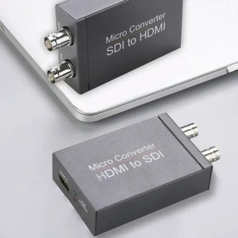 HD 3G SDI To HDMI-Compatible / HDMI-Compatible To SDI Video Converter Display Adapter with Loop Audio Auto Format Detection