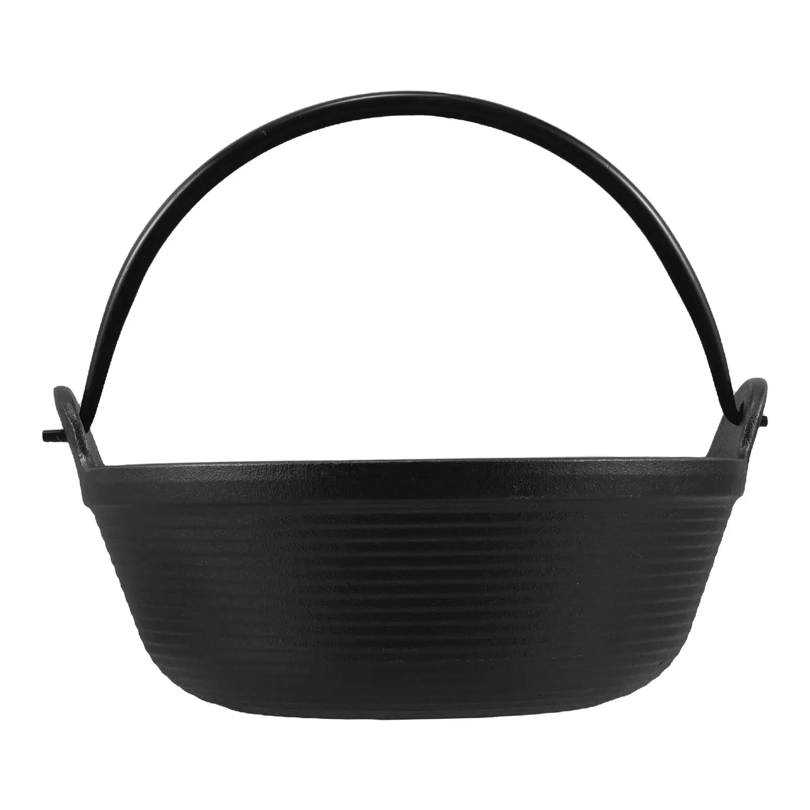 Olla Japonesa de Hierro Fundido para Sukiyaki, Diseño Reforzado, Caldero para Cocinar, Olla para Picnic al Aire Libre, Olla para Sopa, Esencial