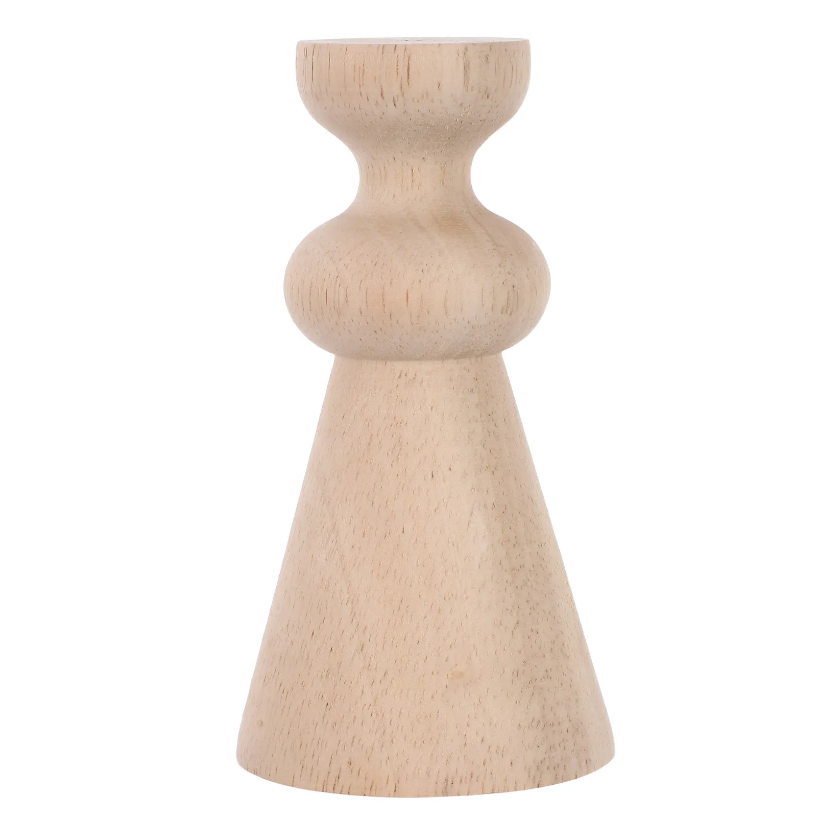 5.11 Inch Unpainted Wood Finials French Artisan Carved Decorative Wooden Toppers for Bed Frames Stair Balusters Curtain Rods DIY