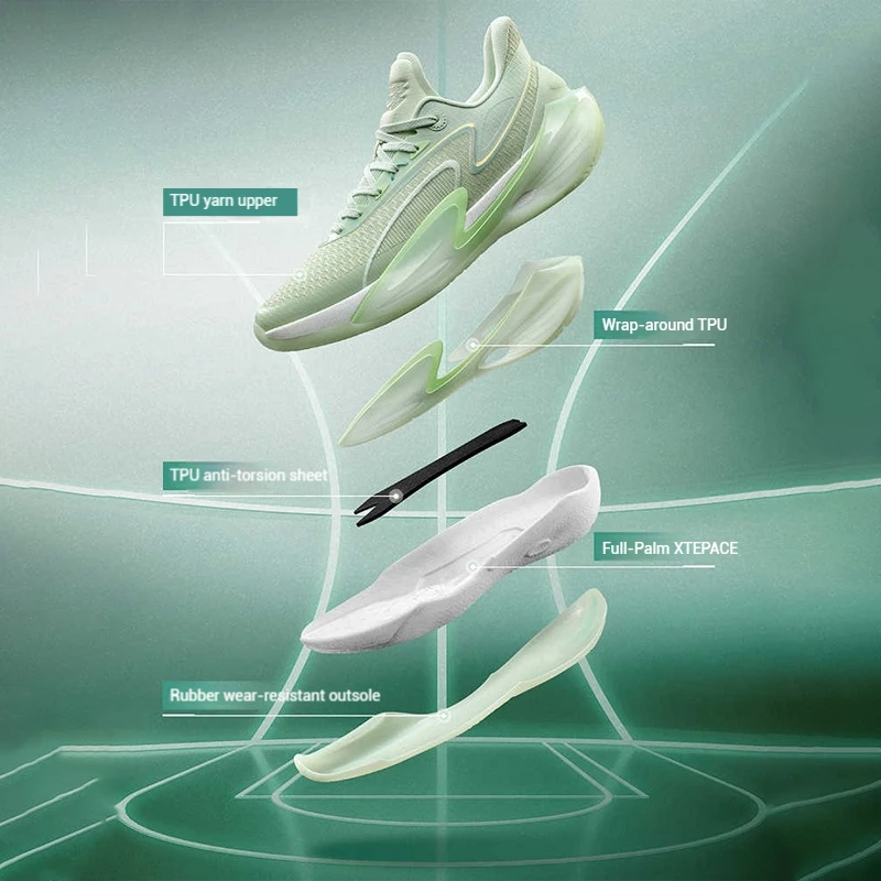 シューズ youme Xtep YOUYUN 9 Men's Professional Basketball Shoes Shock-absorbing