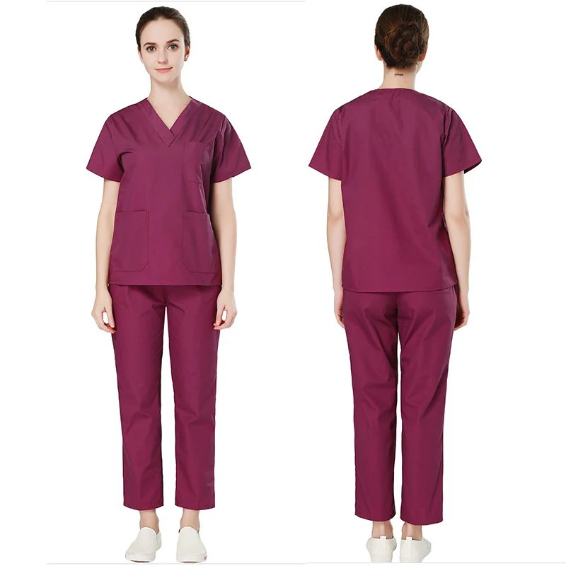 พรีเมี่ยมผ้าฝ้ายชุดขัดพยาบาลสตรีผ่าตัดทางการแพทย์โรงพยาบาลชุด Workwear สุขาภิบาลศัลยกรรมคลินิกทันตแพทย์ชุด 101