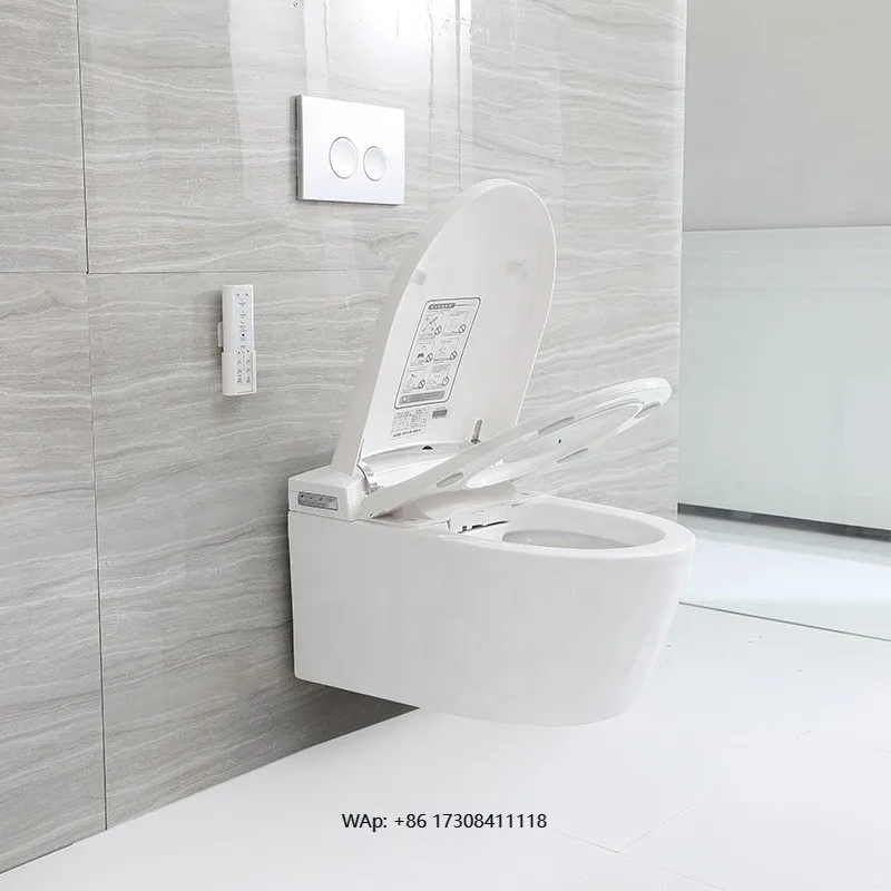 

Ceramic Seat Electric Bidet Bathroom Bidet Wall Wc Intelligent White Best Smart and Bowl Wall Hung Smart Toilet