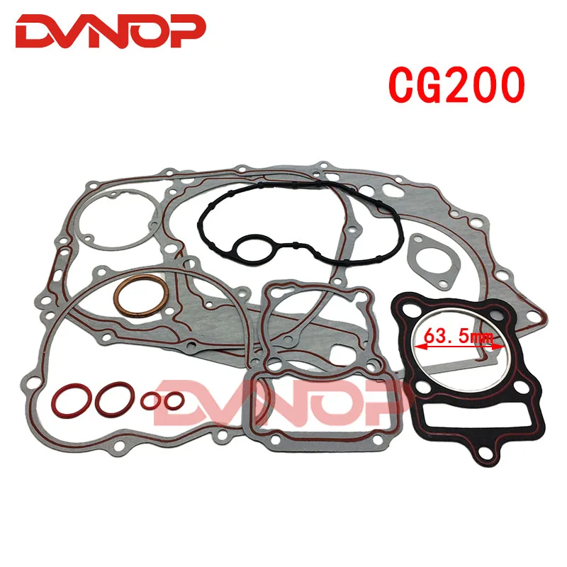 Complete Gasket Set CG200 for Motorcycle Honda 200cc CG 200 engine seal parts include cylinder gasket Air-cooled ATV Dirt Bike