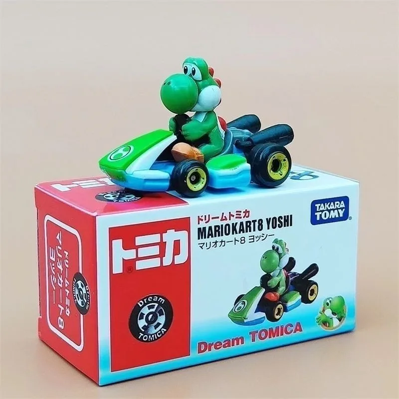 

TAKARA TOMY Alloy Car Model Super Mario Yoshi Toy Vehicle Diecast Collection Desktop ornaments, Christmas gifts for children