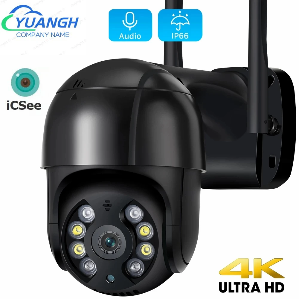 8mp-icsee-surveillance-wifi-camera-outdoor-waterproof-speed-dome-two-ways-audio-wireless-security-protection-ip-camera