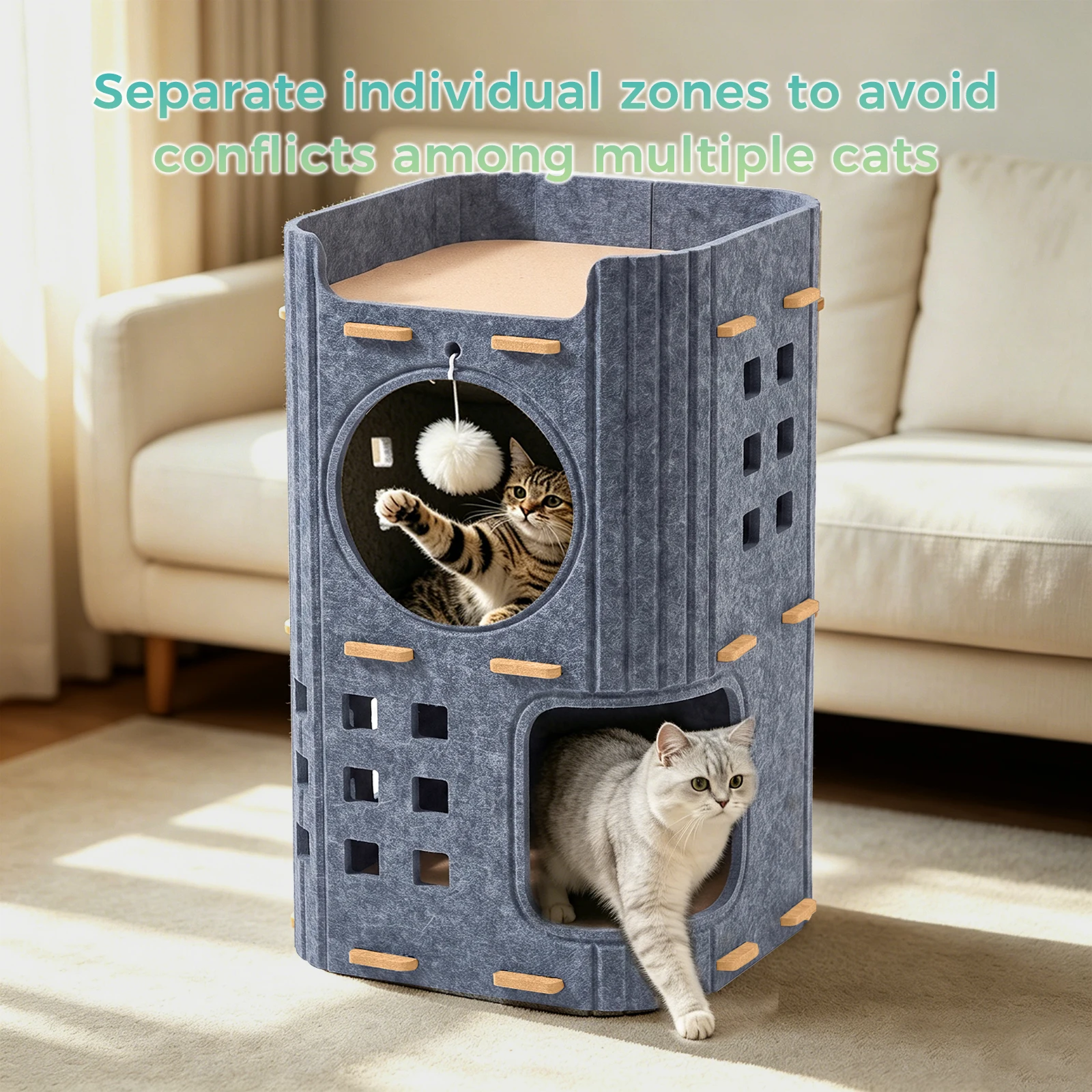 2-stöckiger, abnehmbarer Katze – Board Game For 2 People Bewertung und Preis