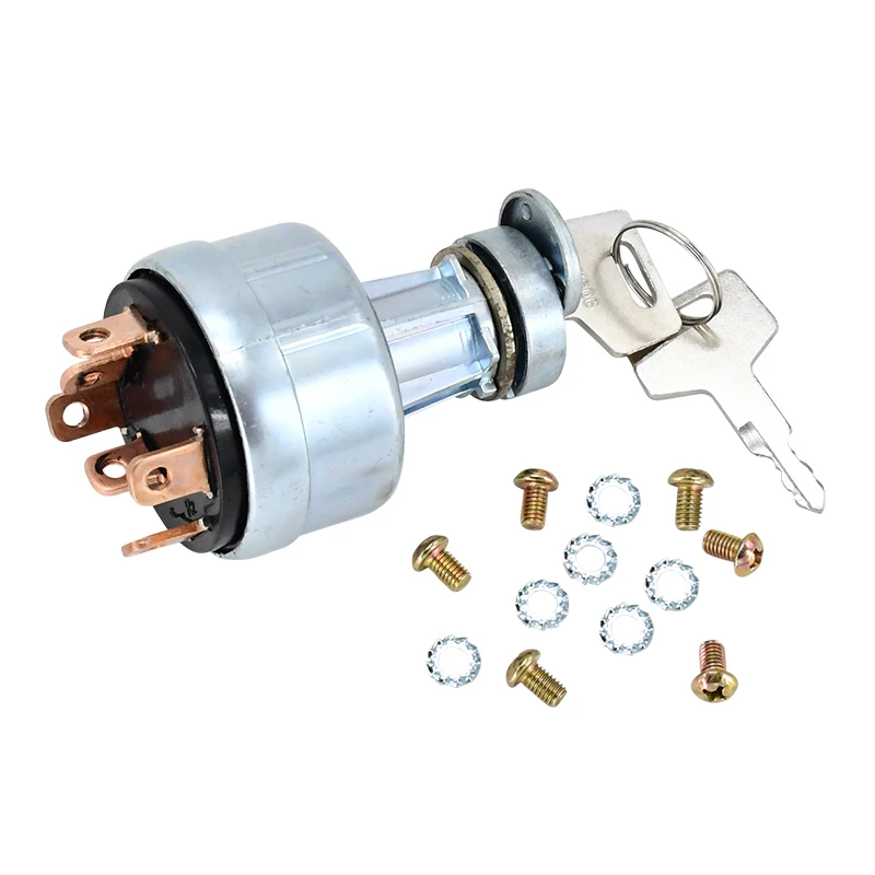 Ignition Switch with 2 Keys 17001-00023 17001-00052 17001-00072 Compatible with Takeuchi Excavator TL130 TL150 TB125 TB135 TB145