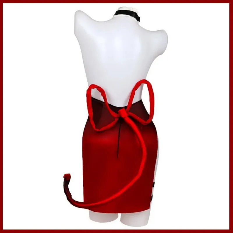 لعبة الفرسان دبليو Wisadel تأثيري حلي الاحتفال ليلة الأحمر النمط الصيني تشيباو شيونغسام فستان امرأة مثير كرنفال البدلة ؛ 2'a