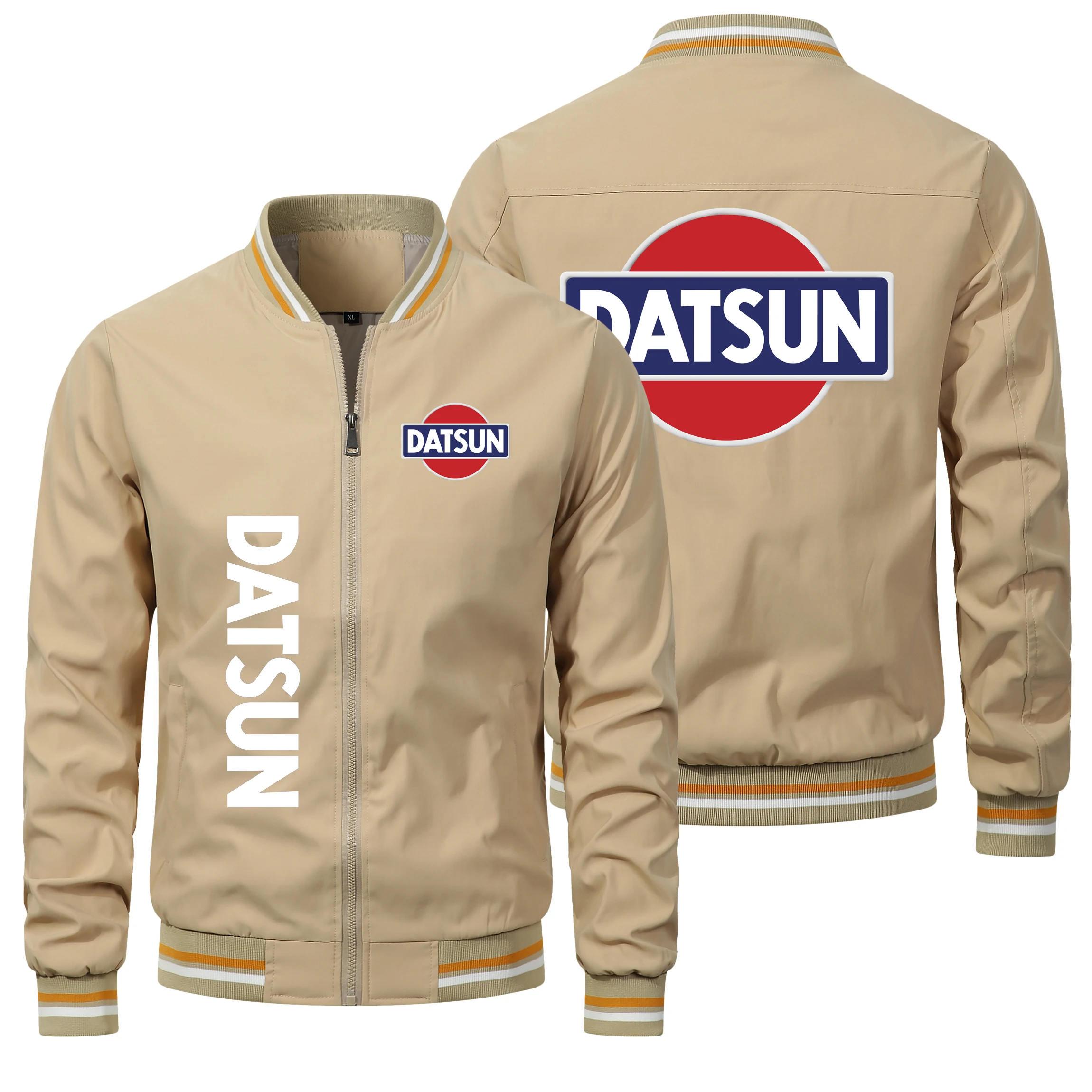 New Men\'s Jacket, Men\'s Baseball Jacket, DATSUN Letter Print, Trendy Men\'s Clothing Wholesale 2024 Men\'s Top