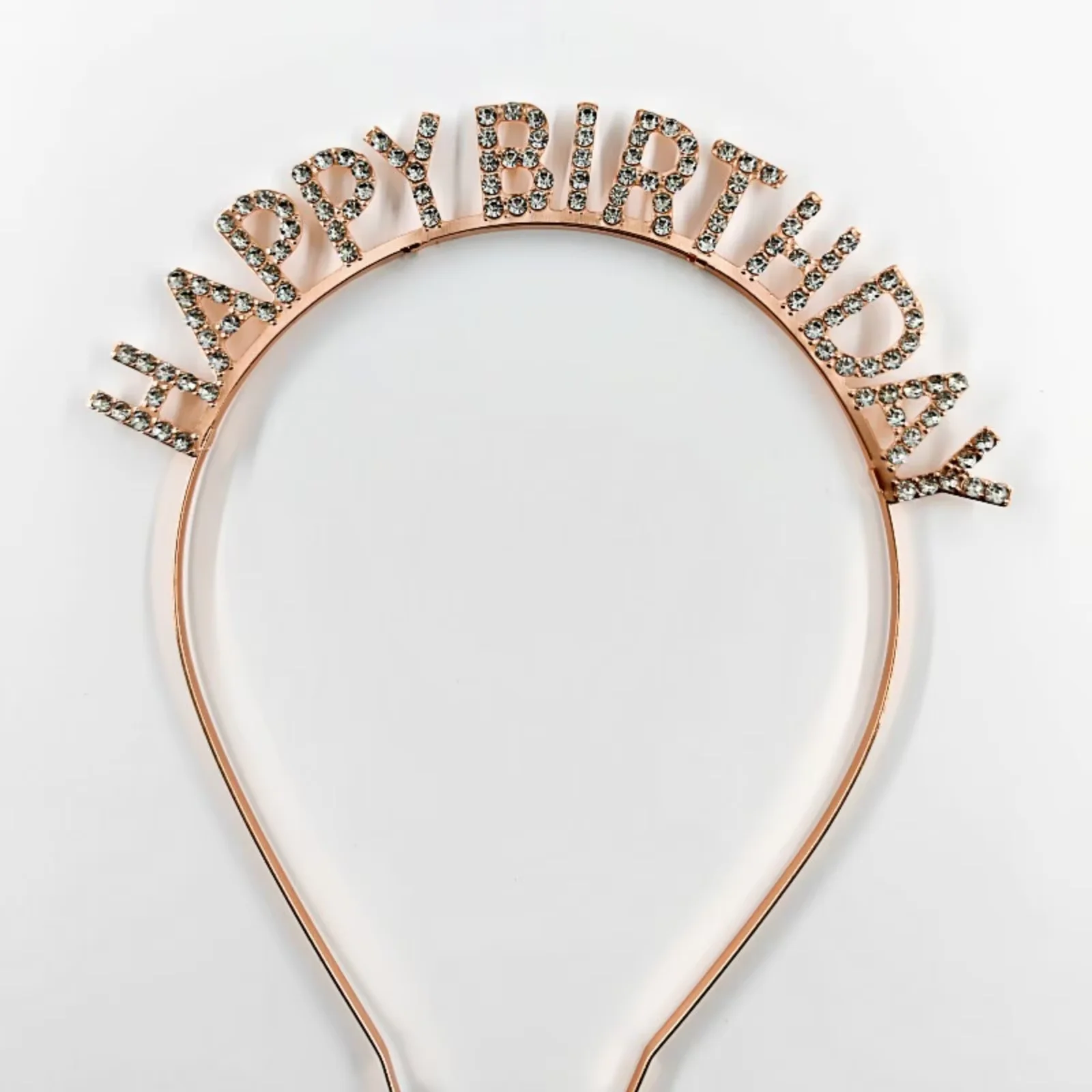 1 Stück Kristall-Haarreif mit der Aufschrift „Happy Birthday“, glitzerndes Geburtstags-Haaraccessoire, ideal zum Veredeln von Geburtstagsfeiern – Detail 6