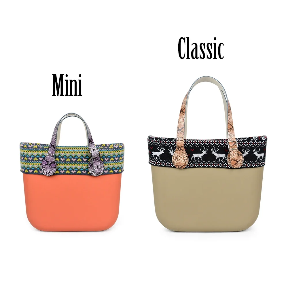 Nuovo collare decorativo per finiture in maglia di lana Jacquard per O bag accessorio classico Mini Obag