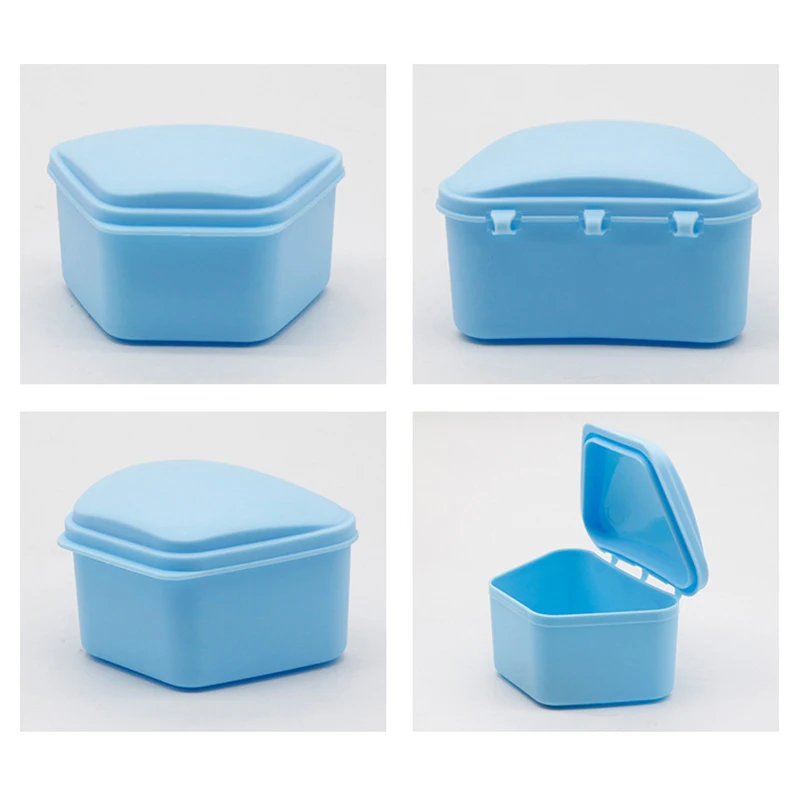 New Elder Dental Orthodontic Retainer Denture Storage Case Box Mouthguard Container Home Random Colors Gifts Home Storage Boxes