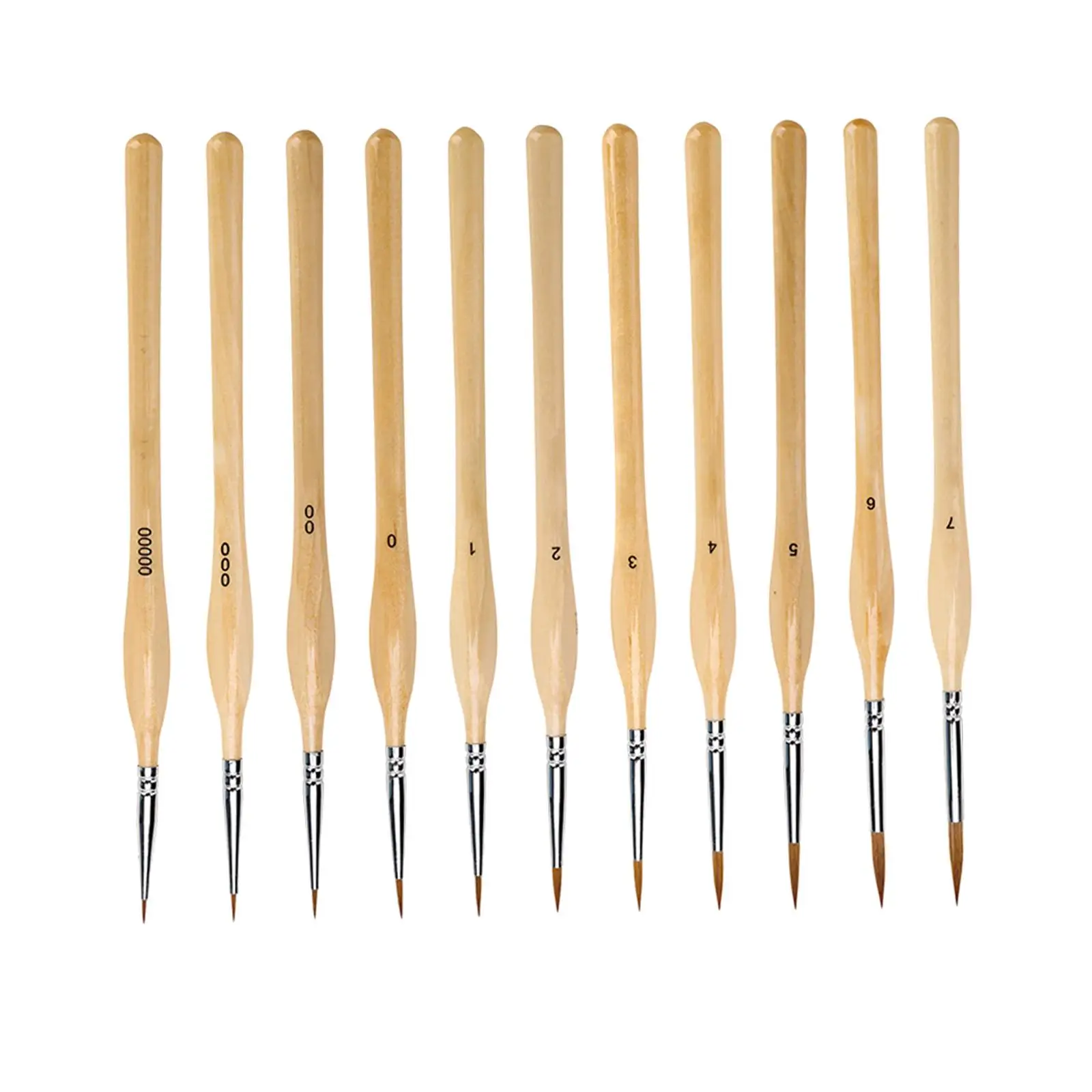 

11x Fine Detail Paint Brushes Set Line Painting Brush Extra Fine Acrylic and Watercolor Painting for Art Miniatures Sculpting