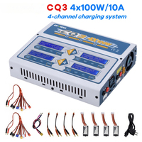 EV-Peak CQ3 AC 110/220V Input 1-6S 4x100W Lipo Battery Balance Charger for RC Airplane Multicopter