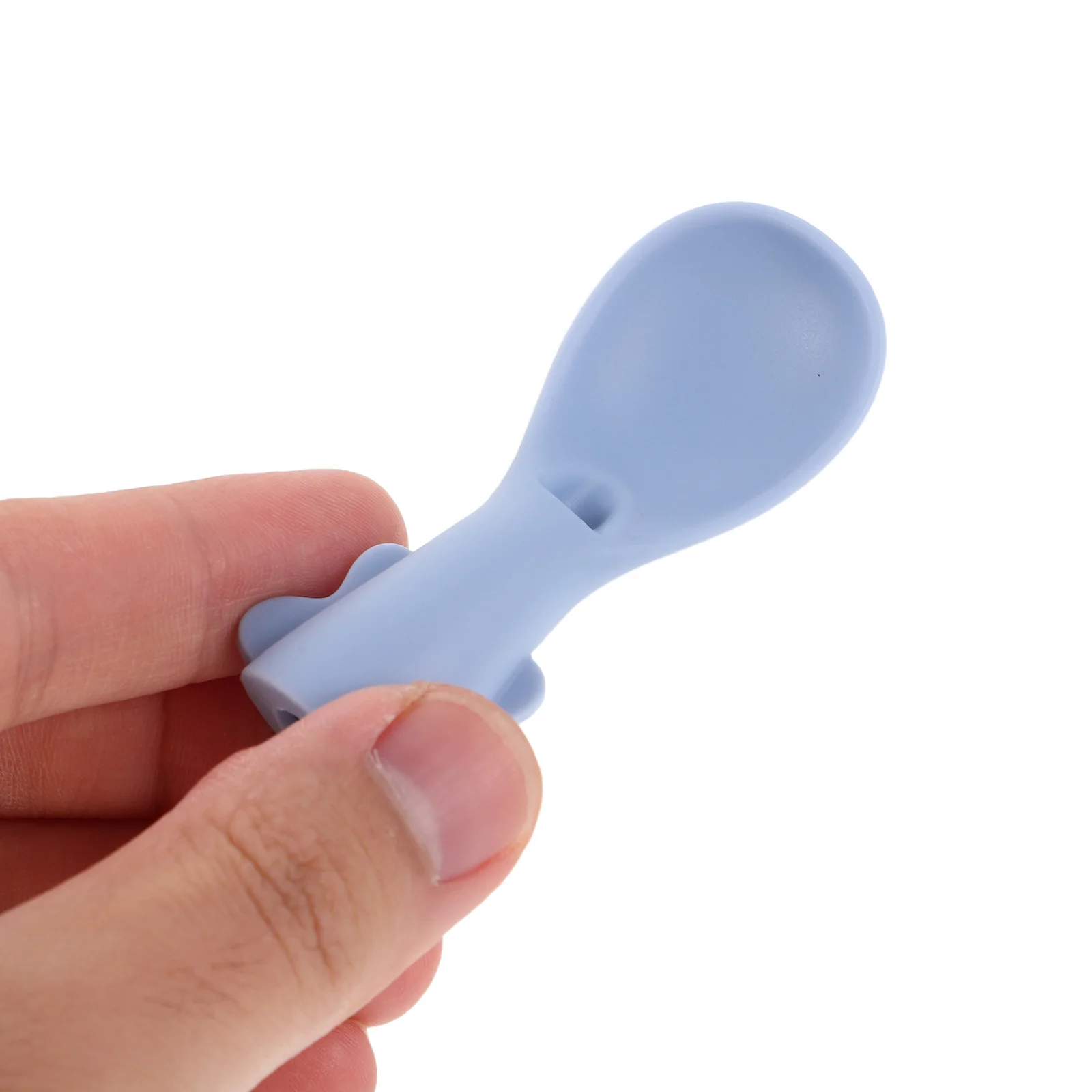 

5pcs Baby Silicone Spoon Set Soft Squeeze Feeding Spoons For Puree Pouches One Hand Operation Easy Clean Dishwasher Safe Food