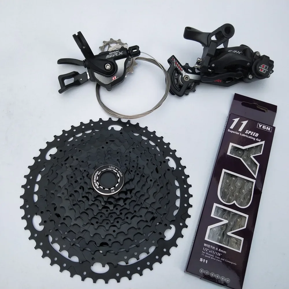 

MTB 1*11 Groupset 11 Speed 11-50T Cassette Shifter Rear Derailleur Gear Chain 11S Bike 1 x 11 kit For Shimano XT M8000 SRAM
