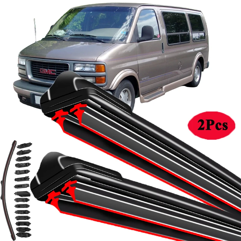 

For GMC Savana 1500 2500 3500 4500 1996-2024 Car Windshield Wiper Blade Front Windscreen Brushes Washer Accessories Window Parts