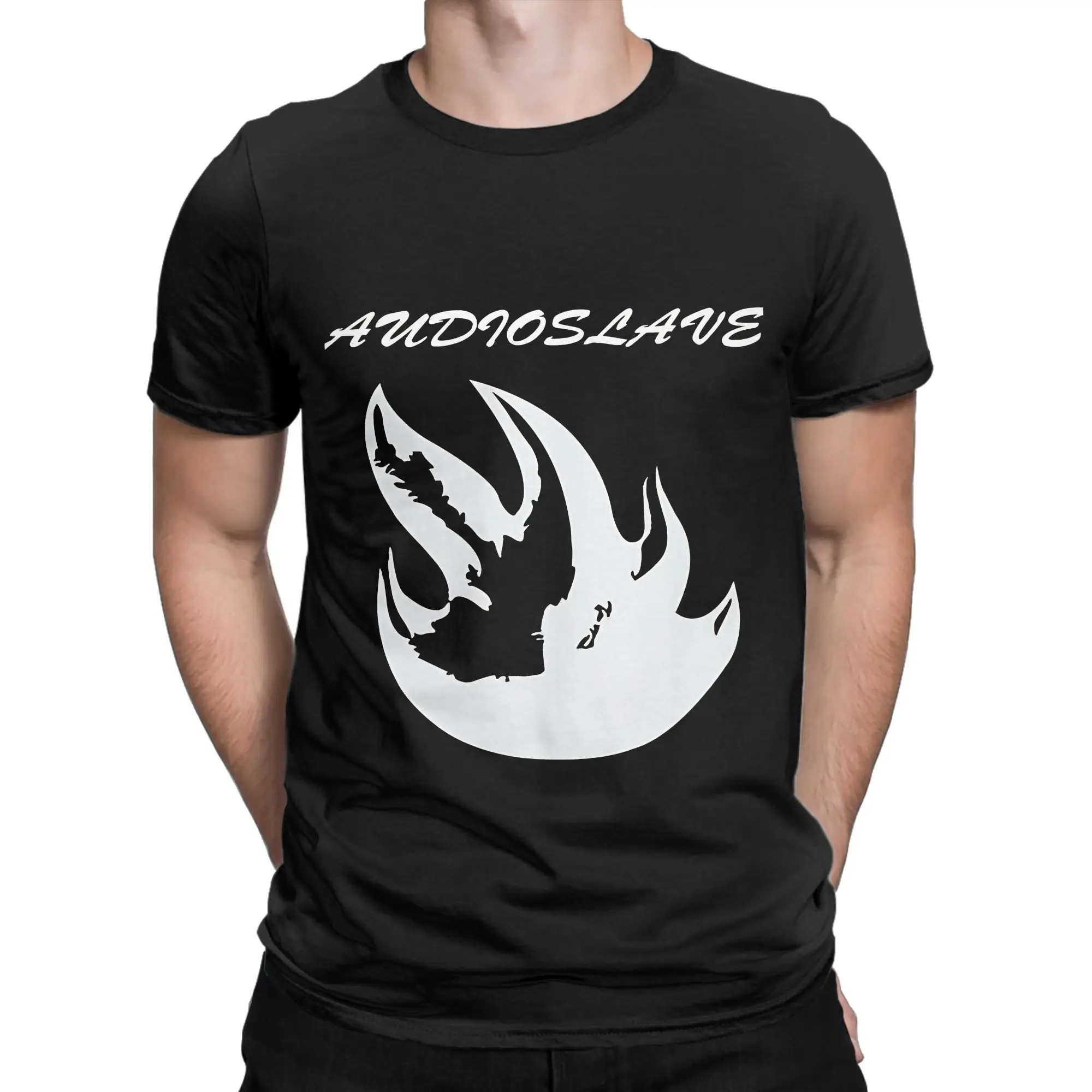 AUDIOSLAVE Chris Cornell tee rock band Classic Shirt Funny 100% Cotton T-Shirt Audioslave Tops Tees For Men