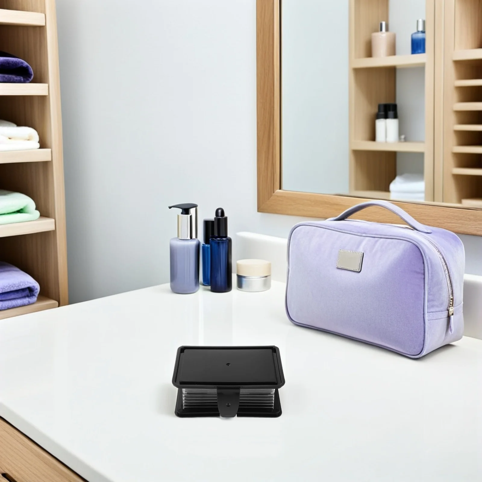 

6Pcs Mini Portable Hair Accessory Storage Box Compact Travel Organizer Small Jewelry Holder Hairpin Container Hair Tie Storage