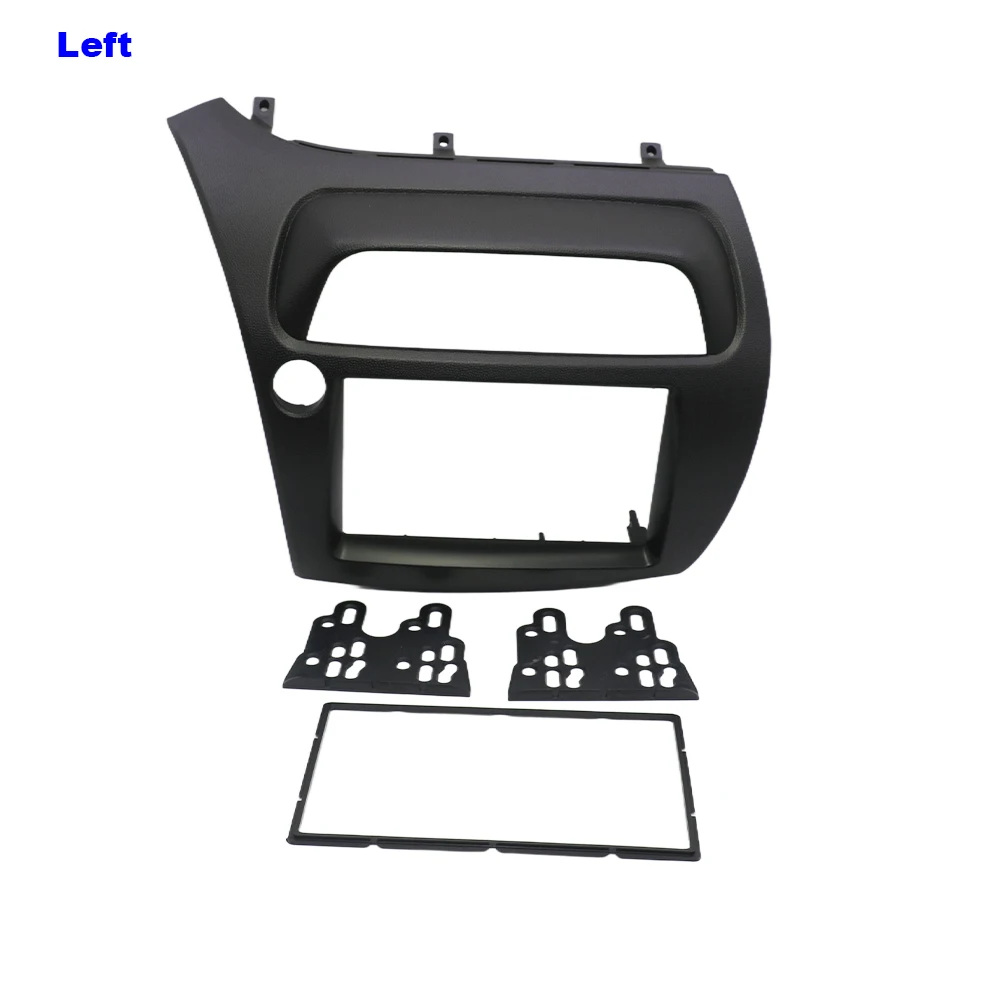 For Honda Civic Double Din Fascia Radio Dvd Stereo Cd Panel Dash Mounting Installation Trim Kit Face Frame Bezel with Wire Harne view 4