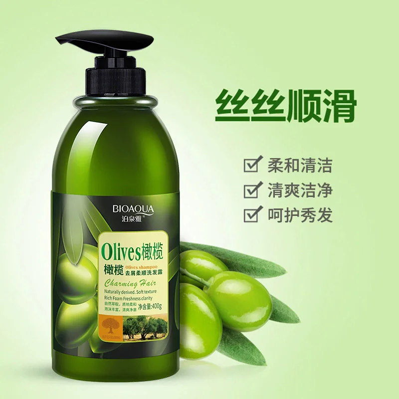 

Olive Smoothing Shampoo, a refreshing shampoo for hair care