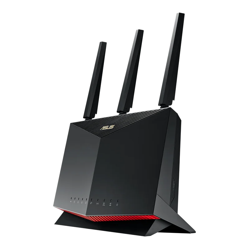 ASUS RT-AX86U AX5700 ROG Gaming WiFi Router 5700 Mbps Dual Band Wi-Fi 6 802.11AX, 2500 Sq Ft & 35+Devices, NVIDIA GeForce