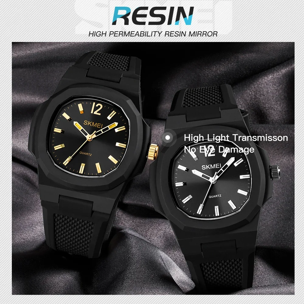 SKMEI Casual Waterproof Men Women Quartz Watch Fashion Sport Mens Wristwatches Date Calendar Girl 1717 Man Clock reloj hombre