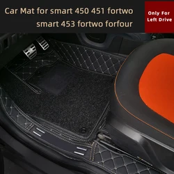 Custom Car Floor Mat Custom Auto Foot Pads Automobile Carpet Cover For Smart 451 Smart 453 Fortwo Forfour