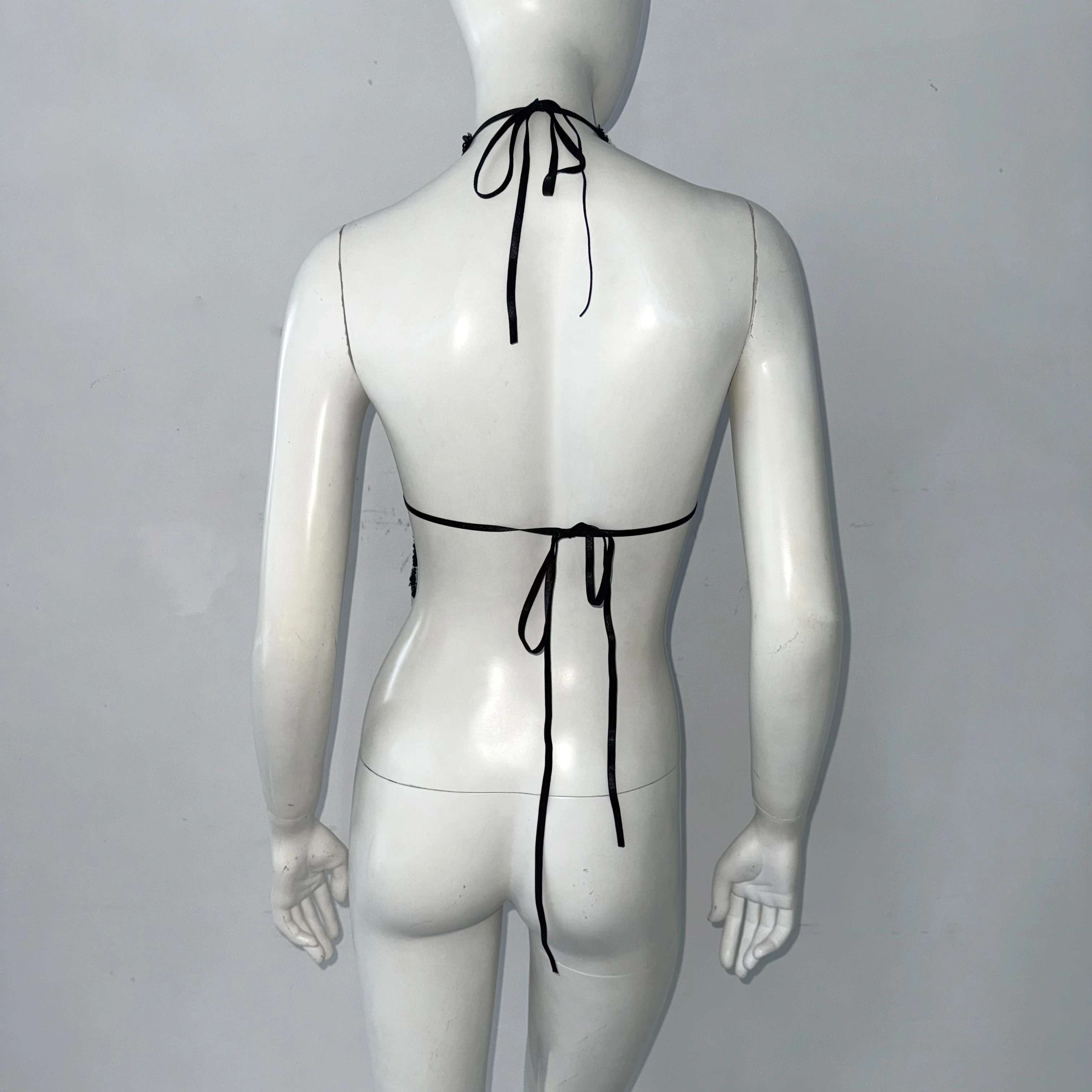 مثير عارية الذراعين العميق الخامس الرقبة الرسن الرقبة المحاصيل الأعلى المرأة الترتر شرابة بروتيل الخريف ملهى ليلي الشارع الشهير تانك القمم