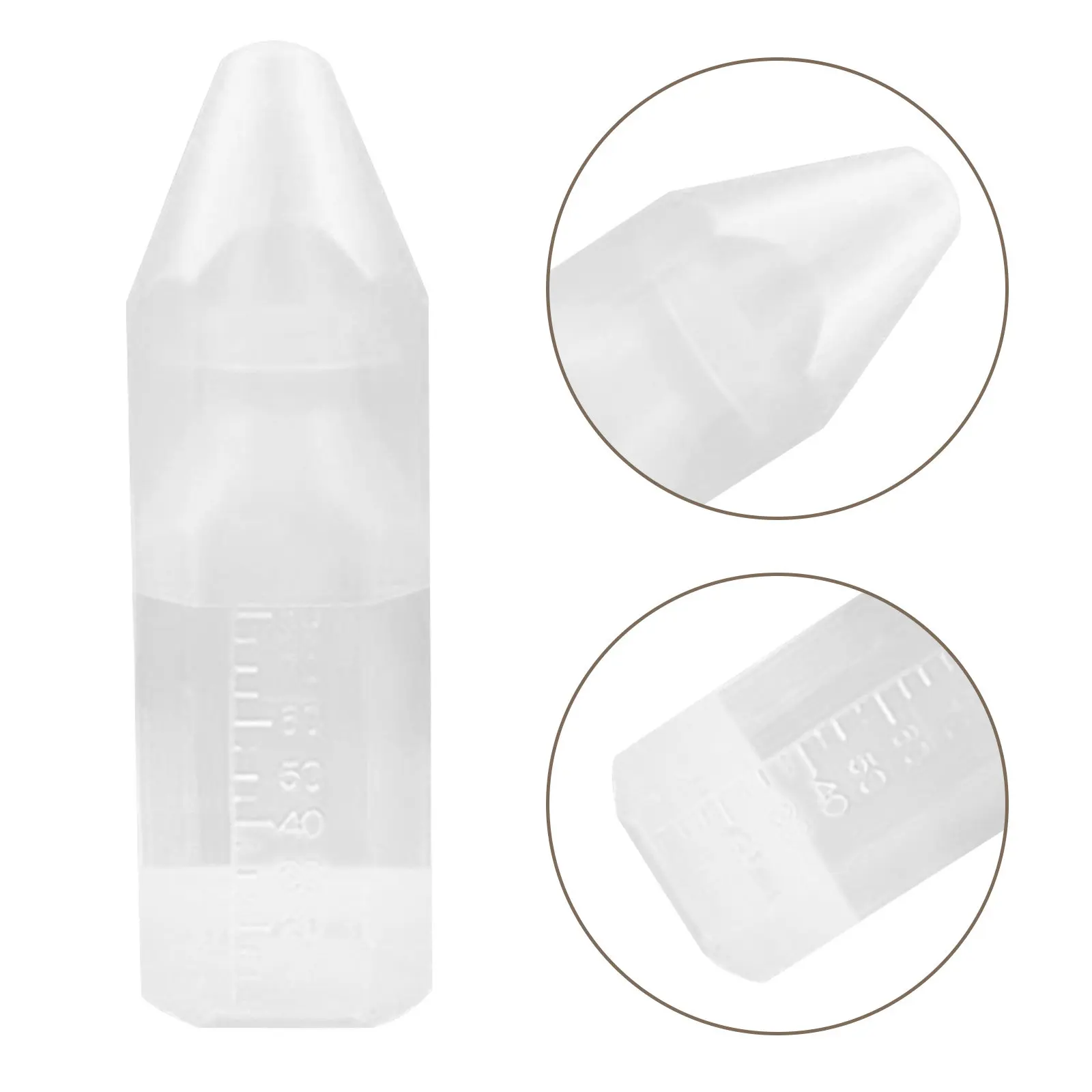 

5Set Disposable Infant Feeding Bottles Sterile Odorless Lightweight Transparent Standard Mouth Baby Bottle for Home Hospital