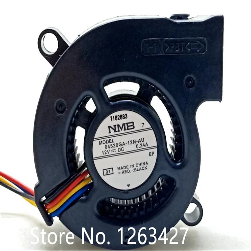 Wholesale fan: all-in-one turbofan 04520GA-12N-AU NMB 4520 12V 0.24A 4-wire blower