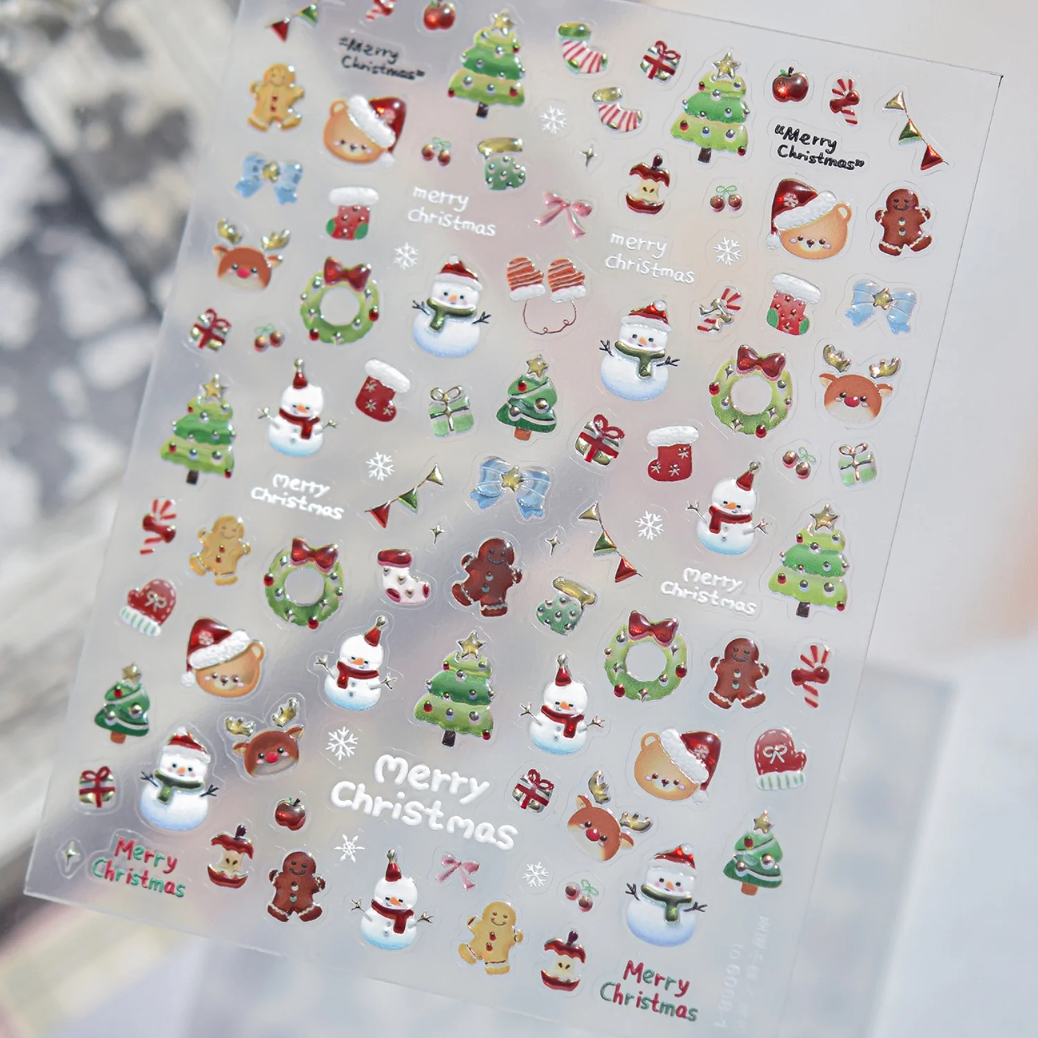 Urocze świąteczne naklejki na – Nail Art Xmas Tree recenzja i cena
