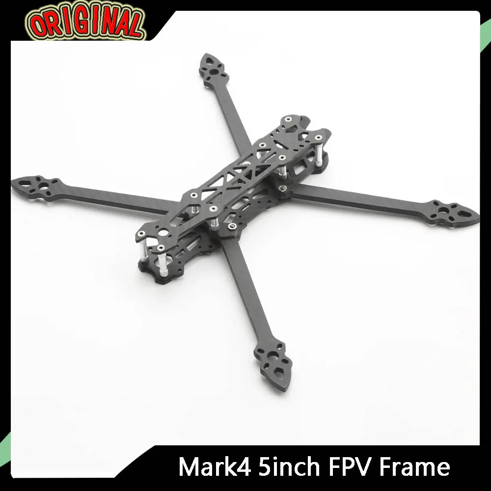 

Mark4 5-inch FPV Carbon Fiber Frame 225mm Wheelbase 5mm Arm for 225mm Freestyle Long Range RC Quadcopter Racing Drone