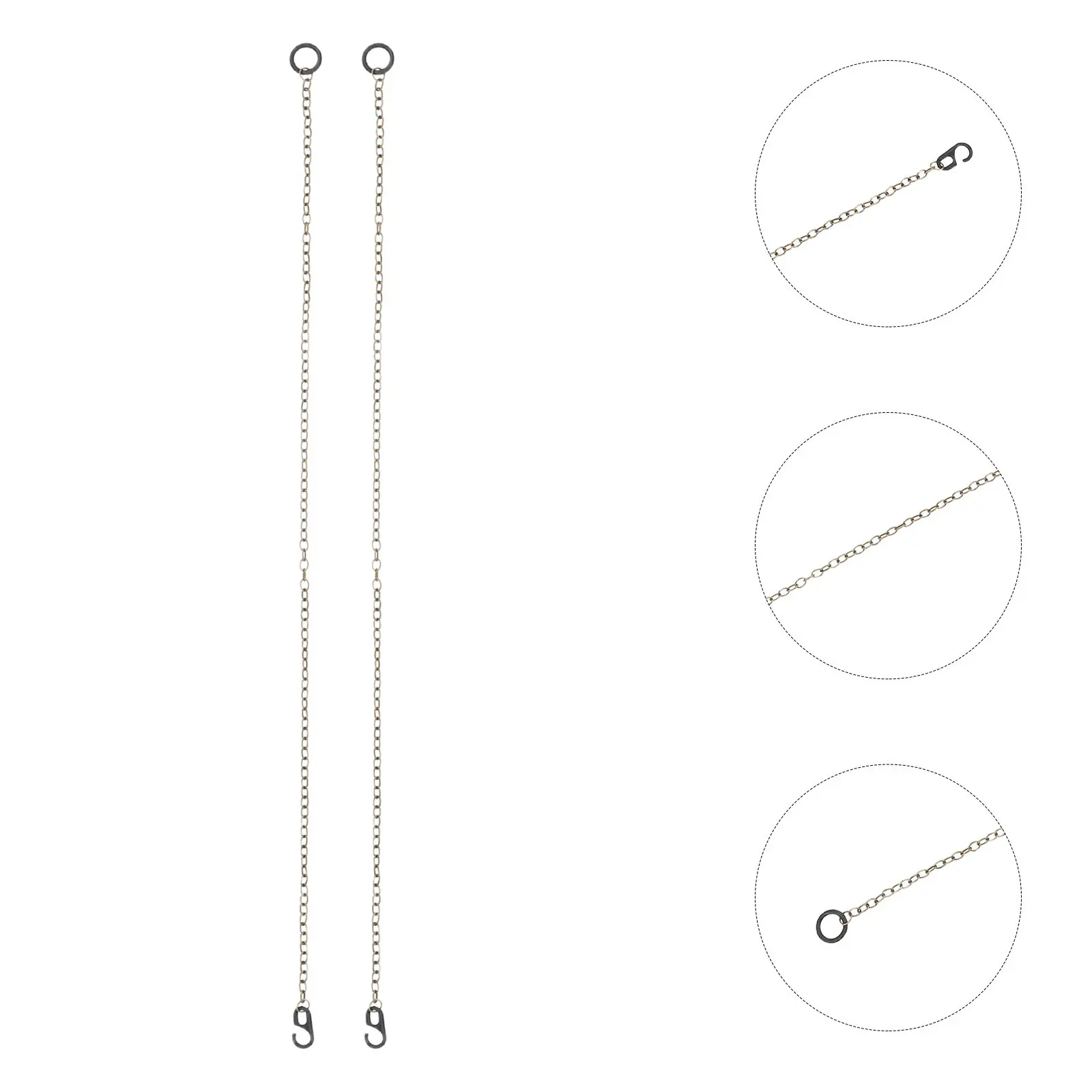 2 Pcs Cuckoo Clock Chain Loop Replacement Repair Parts for Restoration Tools