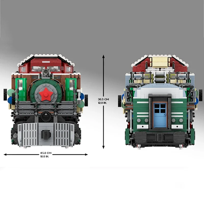 Moc อาคารอิฐไอน้ําเกมที่มีชื่อเสียงรถไฟ UCS รุ่นเทคโนโลยี Modular Blocks Construstion DIY ชุดประกอบของเล่นของขวัญ