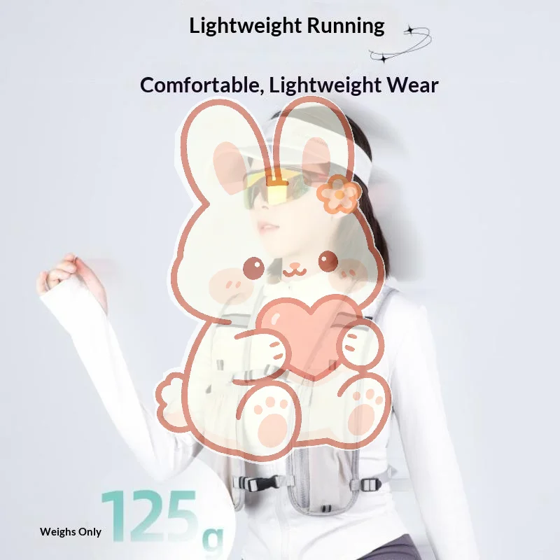 Unisex Adjustable Running Hydration Vest Lightweight Reflective Chest Strap for Camping Trekking Sports Activities